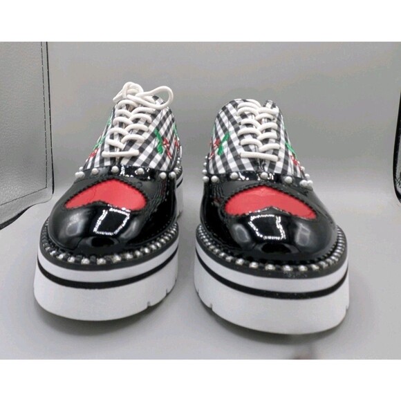 Betsy Johnson Women's Black/White Abbot Oxford Lace Up Shoes Size 5 M - Picture 6 of 11